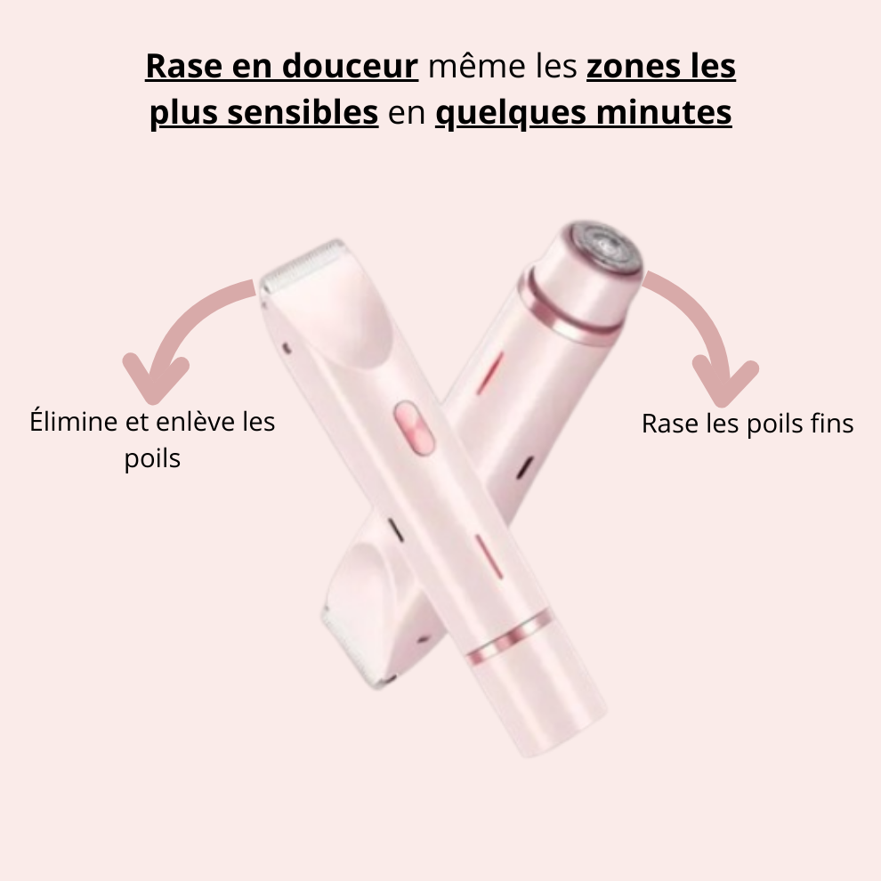 Bikini tondeuse corps épilateur électrique double tête